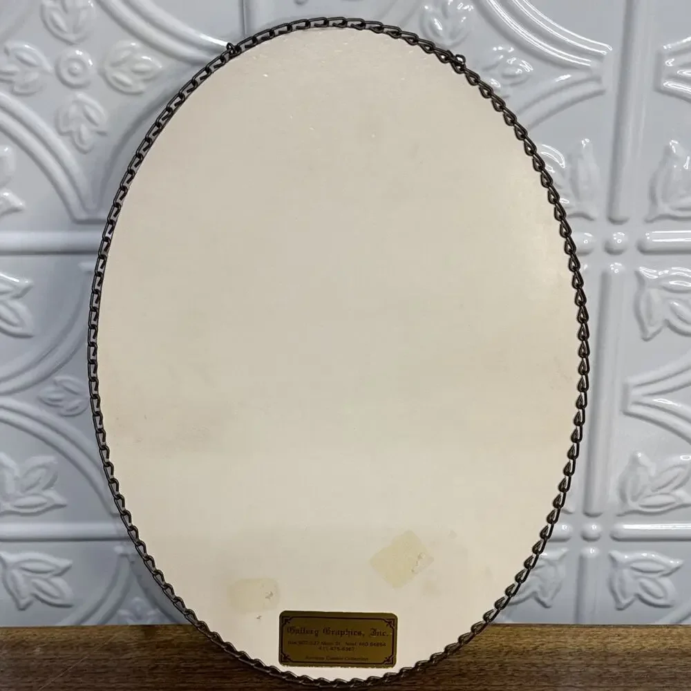Maud Humphrey Bogart “ A Day In The Country” Oval Filigree Frame Flue Cover